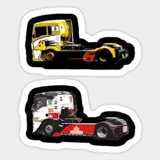 racing trucks Sticker